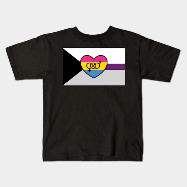 Bi-Demisexual Panromantic Kids T-Shirt by reylas81